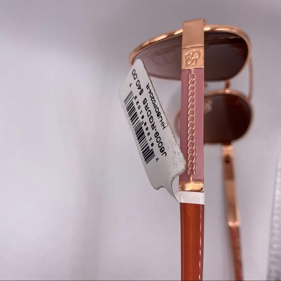 NWT Jessica Simpson Pink & Gold Aviator style Sunglasses - Picture 6 of 8